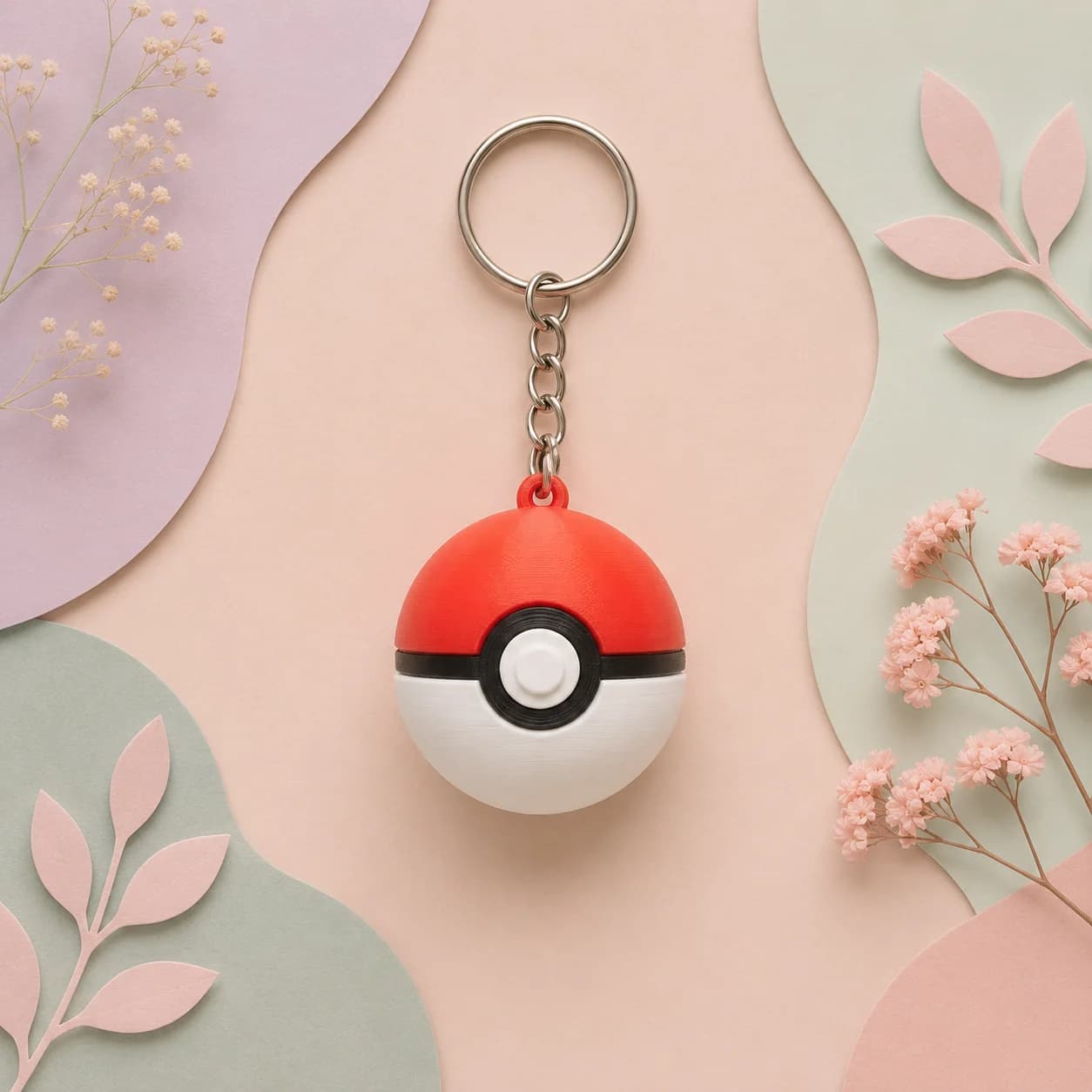 Poké Ball 3D Printed Keychains